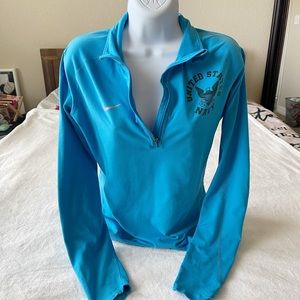 Vintage Nike Navy Dri Fit Zip Up Jacket